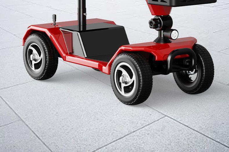 Elderly People's Mobility Aid, Electric Vehicle for Seniors, Four-Wheeled Electric Vehicle, a Mobility Tool for Young People, Fully Intelligent Folding Vehicle