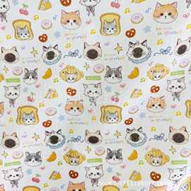 40支府绸全棉数码印花布纯棉水洗棉布婴童家居服面料碎花睡衣布料