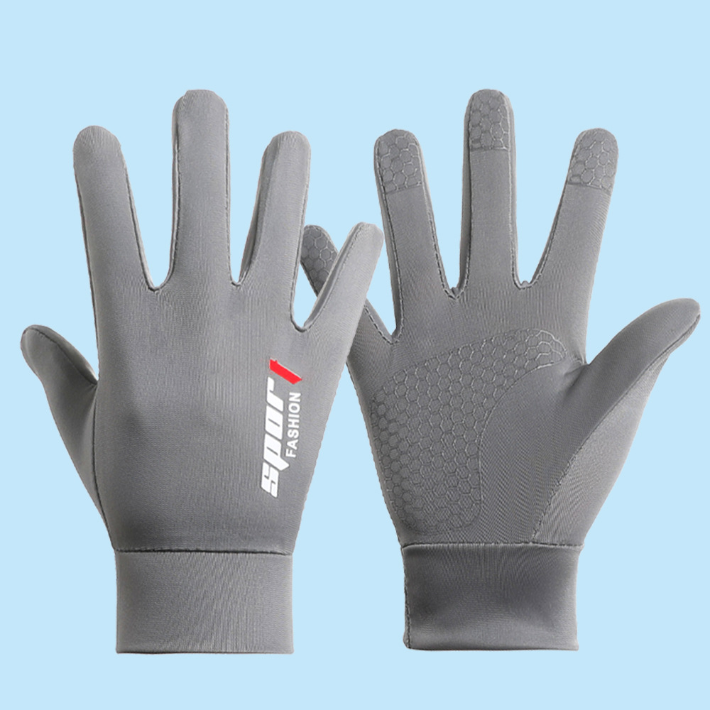 Guantes de protección solar delgados para niños de verano secado rápido y respirado antideslizante de alta elasticidad al aire libre guantes de hielo de montaña