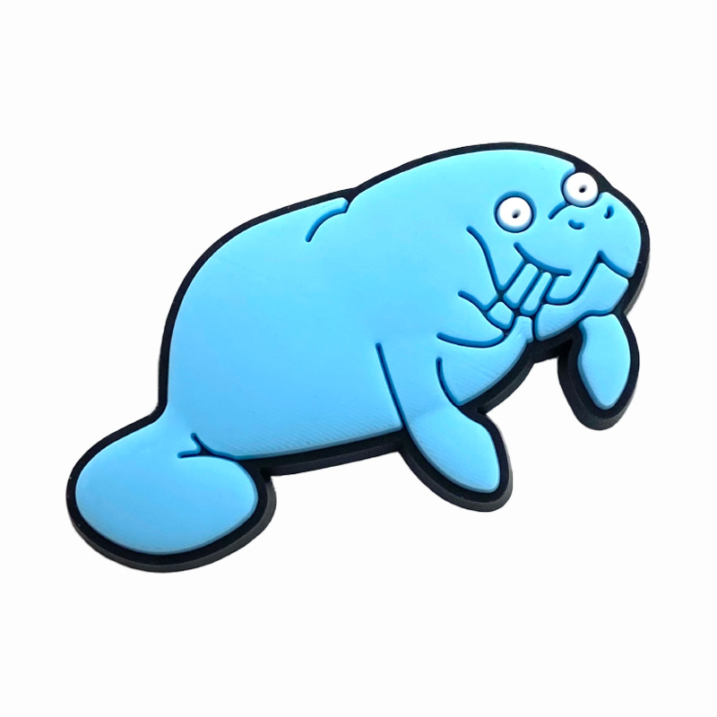 Nueva lindo animal marino agujero de dibujos animados Zapatos de flores zapatos hebilla de goma suave DIY sandalias de verano accesorios de la joyería