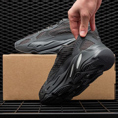 莆田椰子700老爹鞋女男鞋2023新款厚底黑色男款運動鞋子