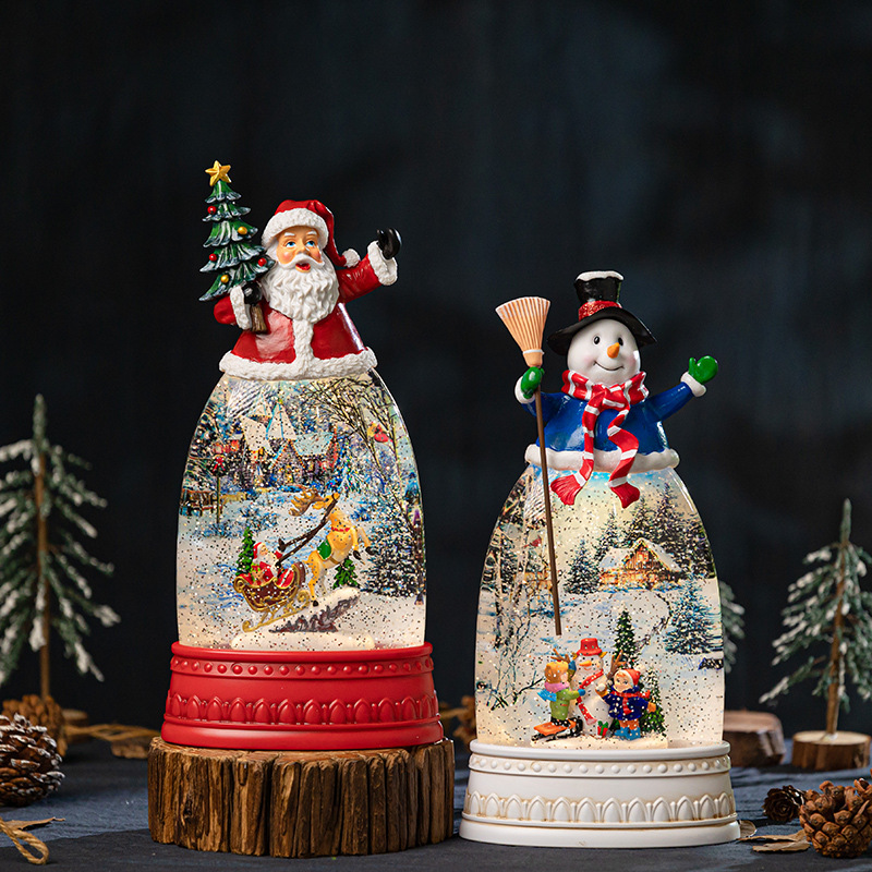 Navidad viejo muñeco de nieve decoración de escritorio árbol de nieve artesanía transfronteriza regalos productos al por mayor
