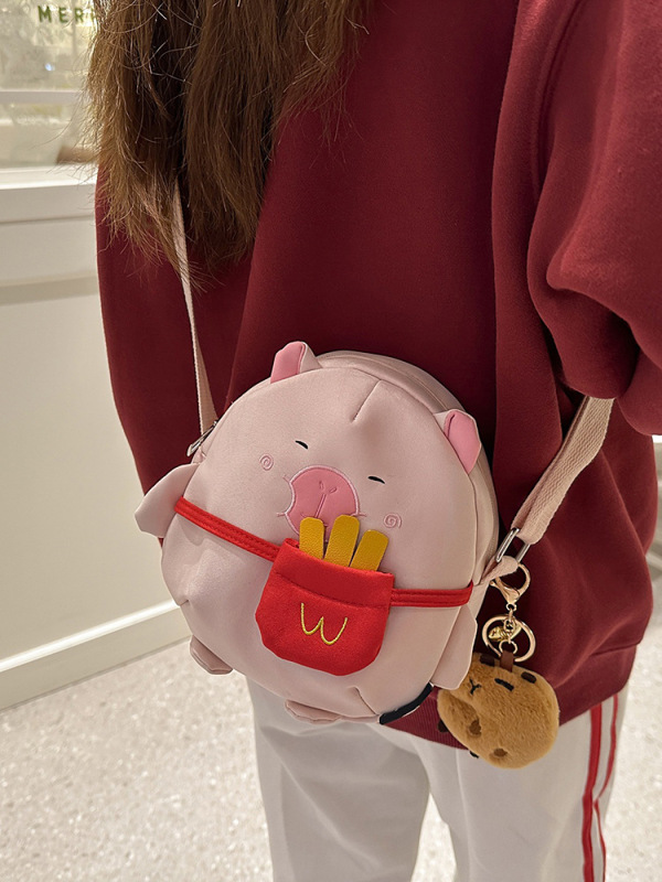 カピバラ クロスボディバッグ レディース 多用途 携帯電話バッグ 2025 新しいかわいいカピバラ 旅行 通勤 軽量 ショルダーバッグ|undefined