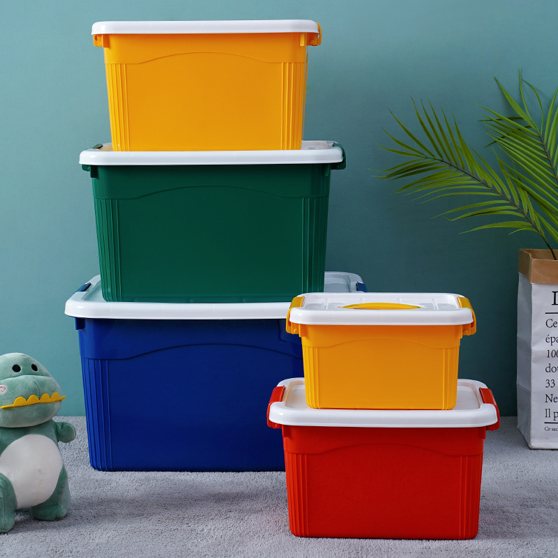 Storage Box for Household Clothes Storage, Extra Large Capacity Storage Box, Toy Trunk, Plastic Storage Box, Turnover Box