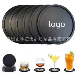 跨境热销圆形方形硅胶杯垫碗垫10cm现代简约防滑茶杯垫隔热垫
