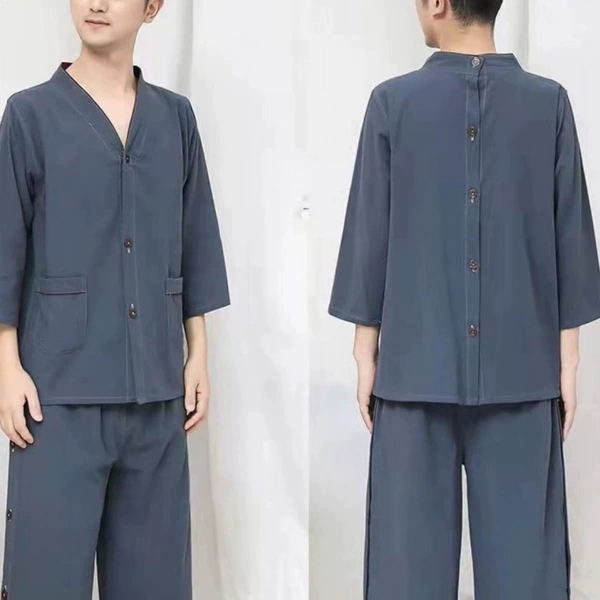 Cotton, blue, long