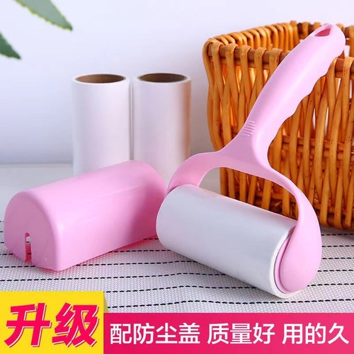 Reusable hair remover adhesive roller lint remover for clothes hair removal paper roll lint absorber wholesaler