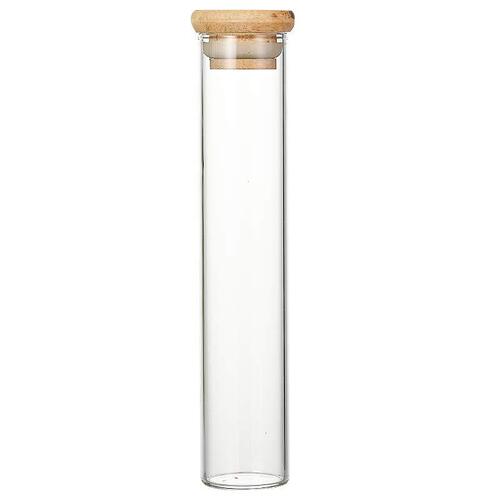 Vertical multifunctional sealed jar bar counter decoration coffee bean display rack wooden frame bamboo tray storage glass storage box