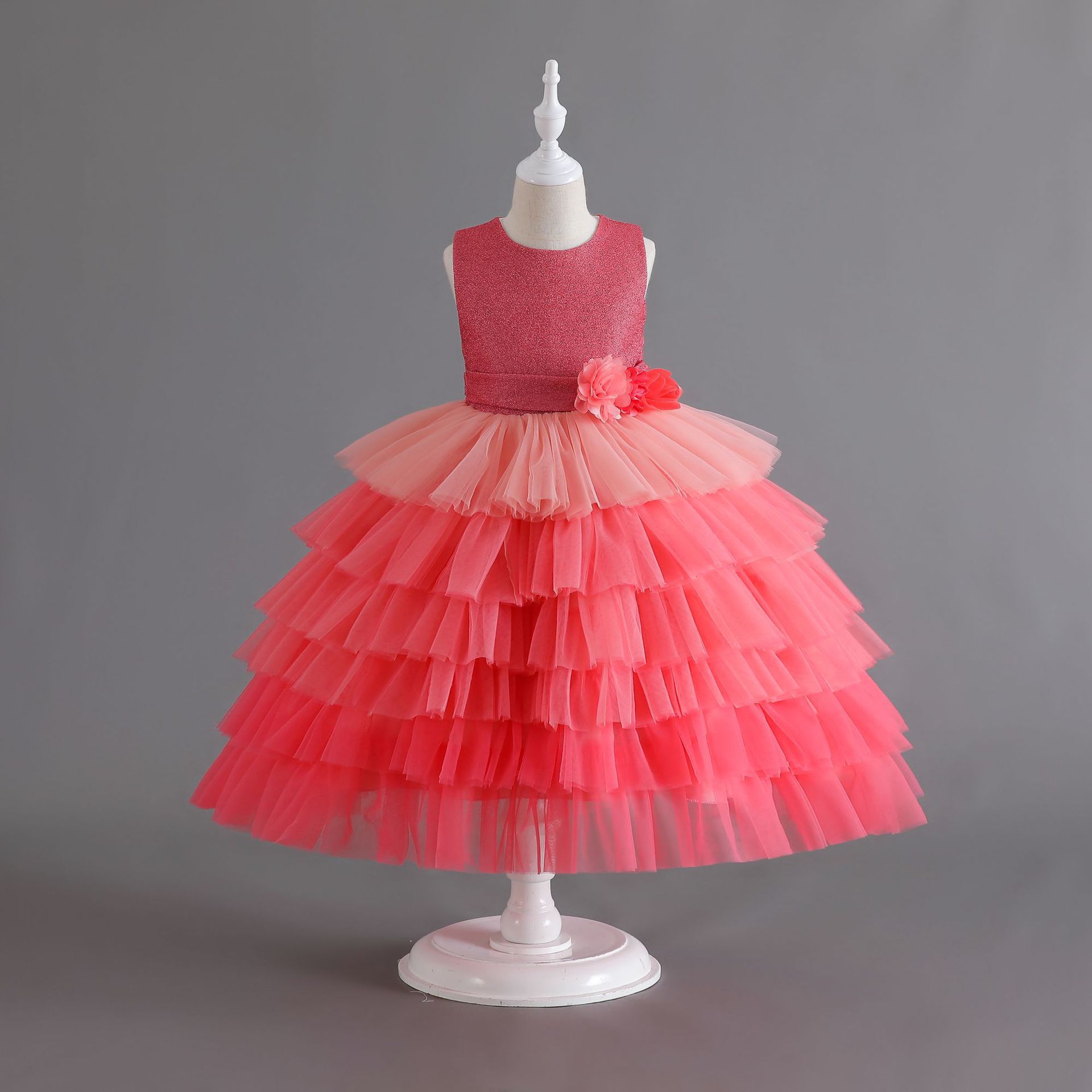 Ventas calientes de ropa infantil de verano nuevos vestidos de lentejas de niños vestidos de princesa de pastel vestidos de fiesta de cumpleaños de chicas