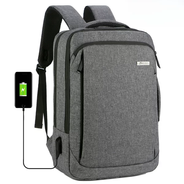 Spot 2019 winter new business notebook neutral luggage leather solid color polyester stitching computer bag