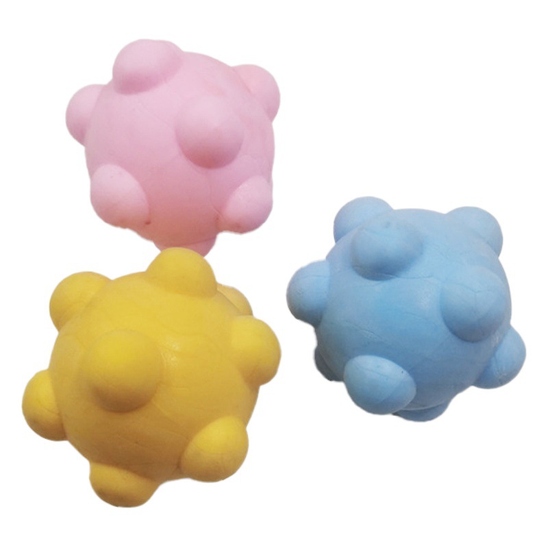 Nuevo juguete para mascotas TPR espuma Bola de meteorito juguete de alta elástica Bola de molienda mordedura de perro de juguete resistente