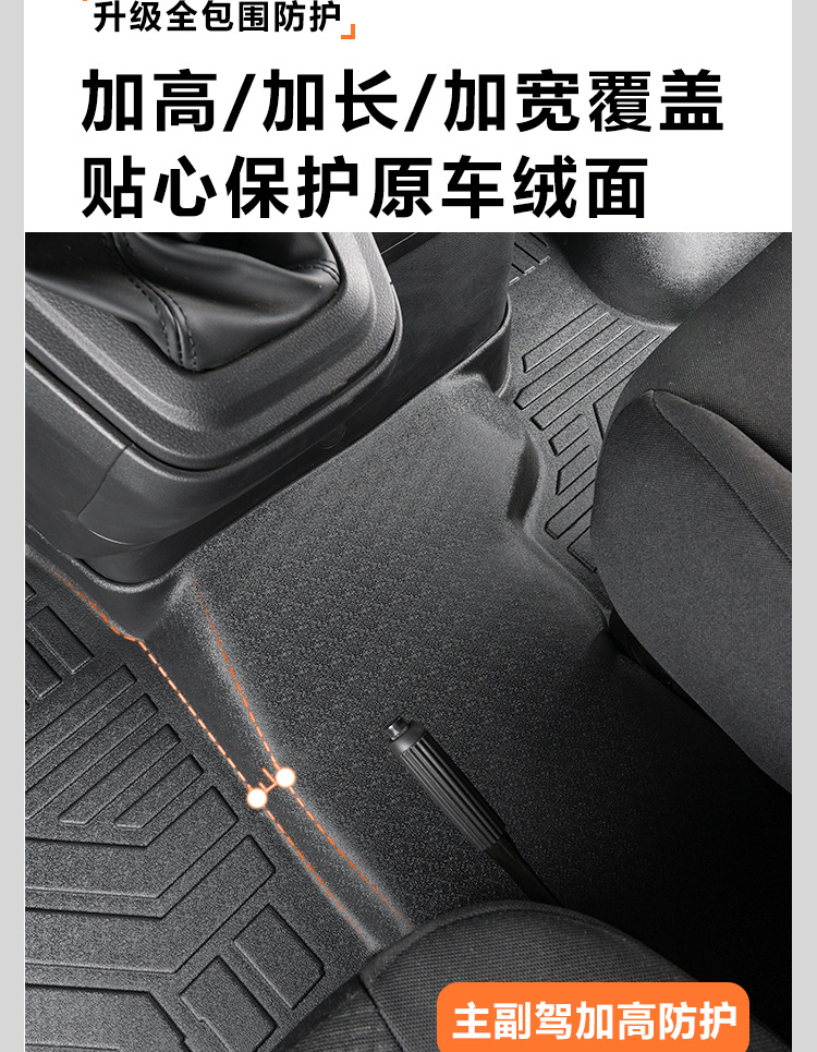 Suitable for Iveco Daily front row 11-26 models, full coverage interior accessories, TPE car floor mats, interior modification