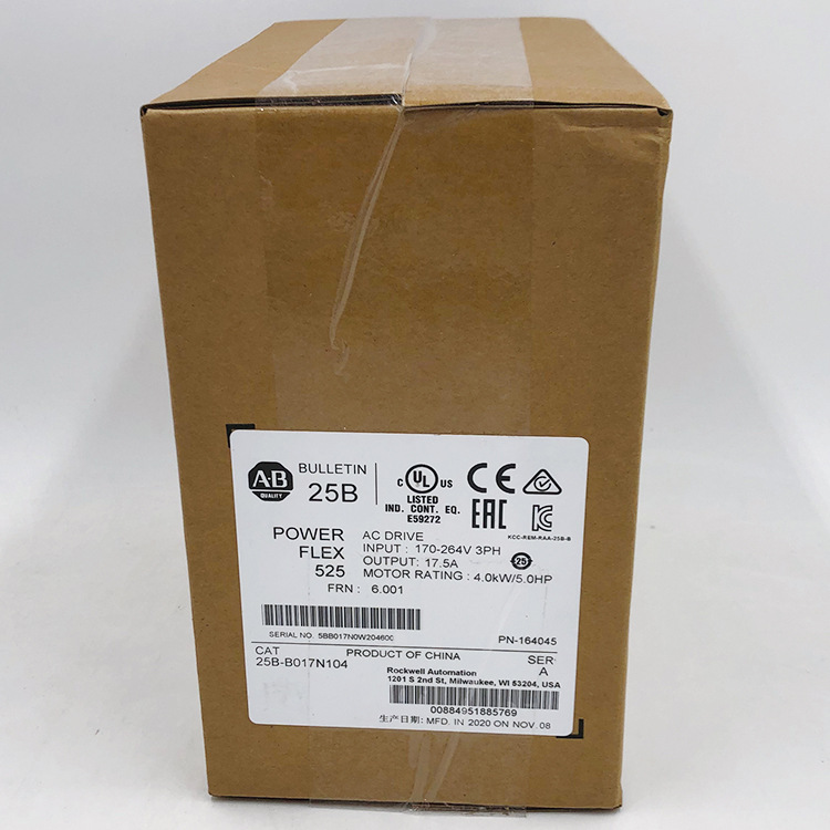 25B-B017N104罗克韦尔ABPowerFlex525变频器全新25BB017N104