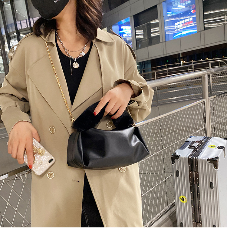 حقيبة يد مشعر ذات سعة كبيرة 2021 سلسلة جديدة من الأكياس الصوفية display picture 1