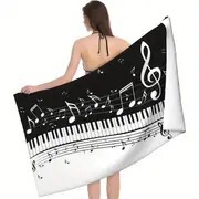 Music Note Piano Print Beach Towel Lightweight Windproof Quick Dry Beach Towel Sand Free Bath Towel Lightweight Travel Camping Music Note Piano Print Beach Towel Lightweight Windproof Quick Dry Beach Towel Sand Free Bath Towel Lightweight Travel Camping