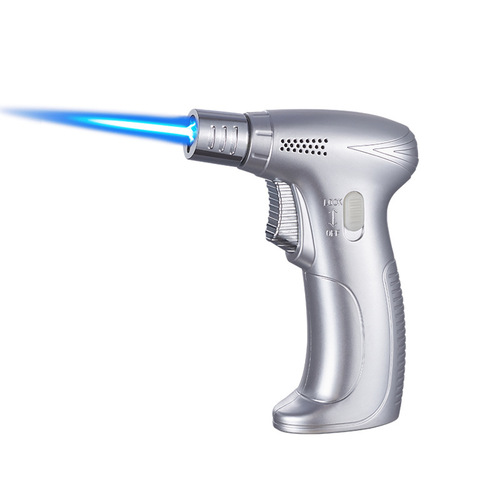 Handheld welding gun three-fire flame gun igniter windproof lighter point moxibustion cigar barbecue baking manufacturer wholesale