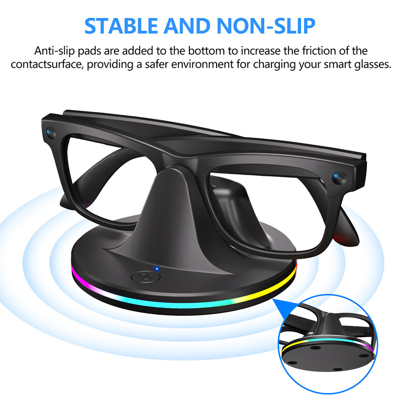 私模Meta雷朋眼镜ai眼镜充电支架充电座Ray-Ban Wayfarer Skyler|undefined