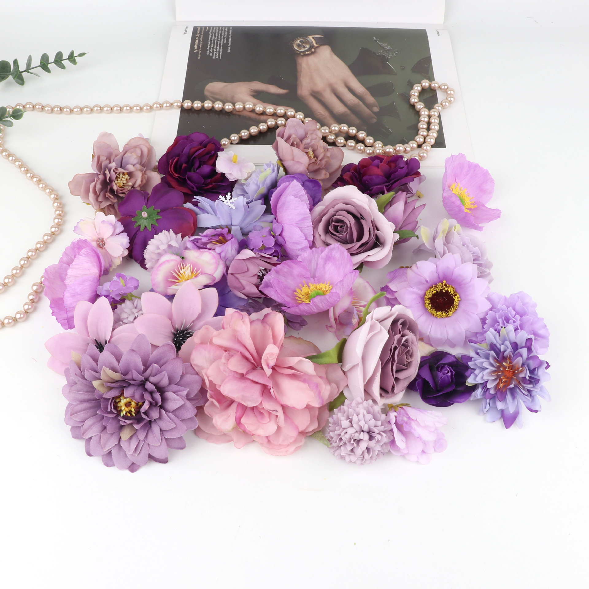Randomly mixed purple series 20/includes 15 meters of wire