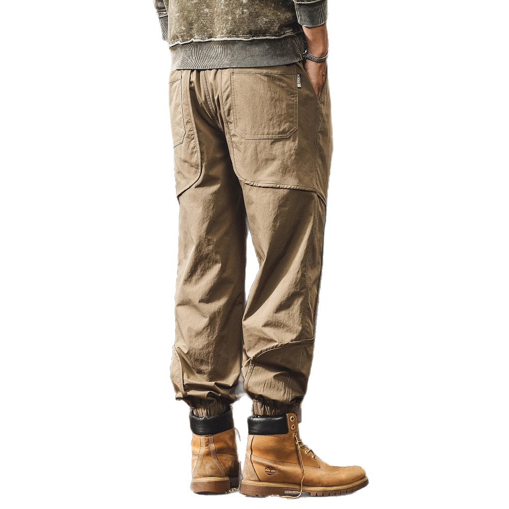 American Retro Thin Ice Silk Pants for Men, Summer Breathable Quick-Dry Loose Men's Casual Pants, Trendy Brand Jogger Pants for Men