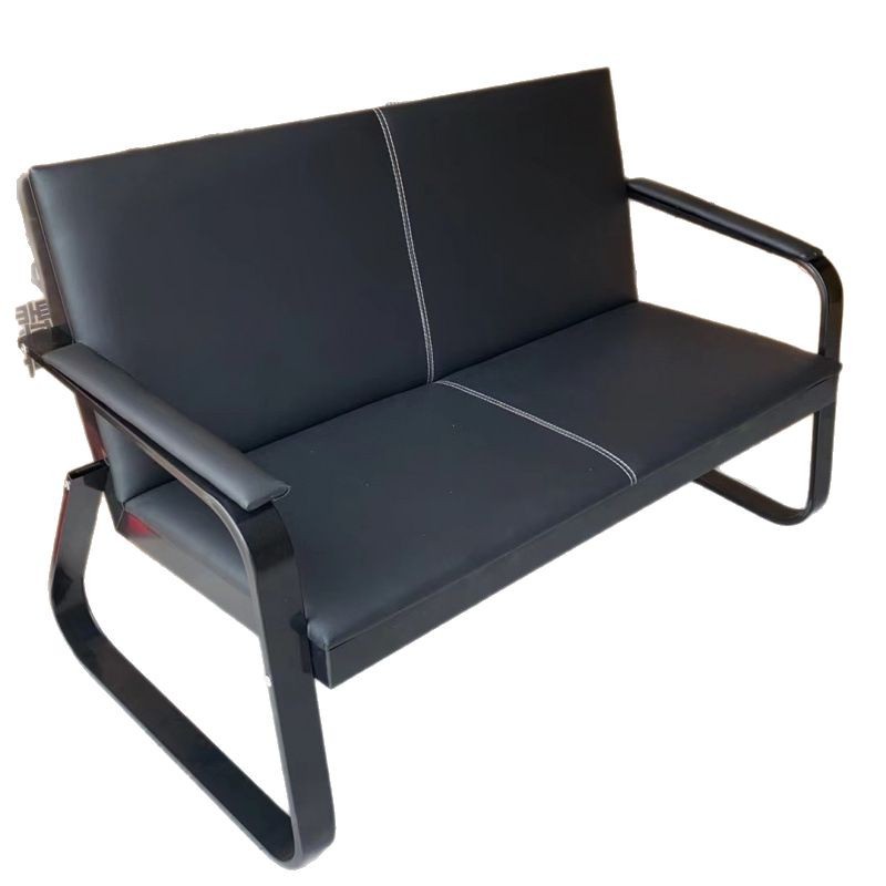 Sofá de oficina simple y moderno, reunión de recepción de oficina, negociación de mesa de centro de sofá de tres asientos