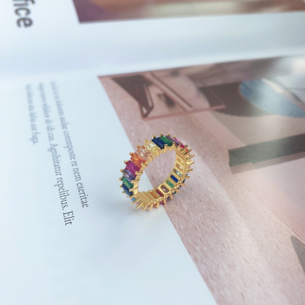 Fashion Geometric Sterling Silver Plating Zircon Rings