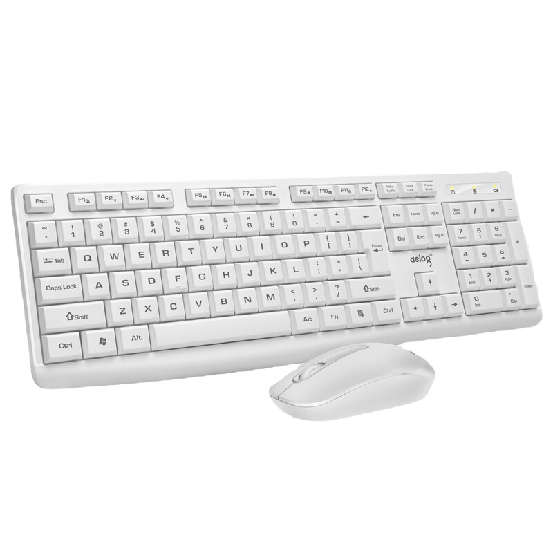 Deyilong V31 wireless mouse keyboard set mute power saving computer games Light Wireless Keyboard mouse wholesale