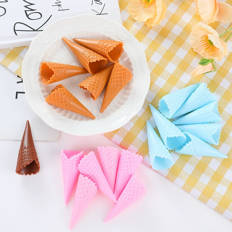 Моделирование конуса мороженое хрустящая трубка туловище DIY Смола глина крем клей материал оптовые производители детская ручная работа