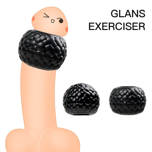 Men's lock set Crystal wolf tooth set hedgehog delay ring JJ head set sexy set adult sex toys