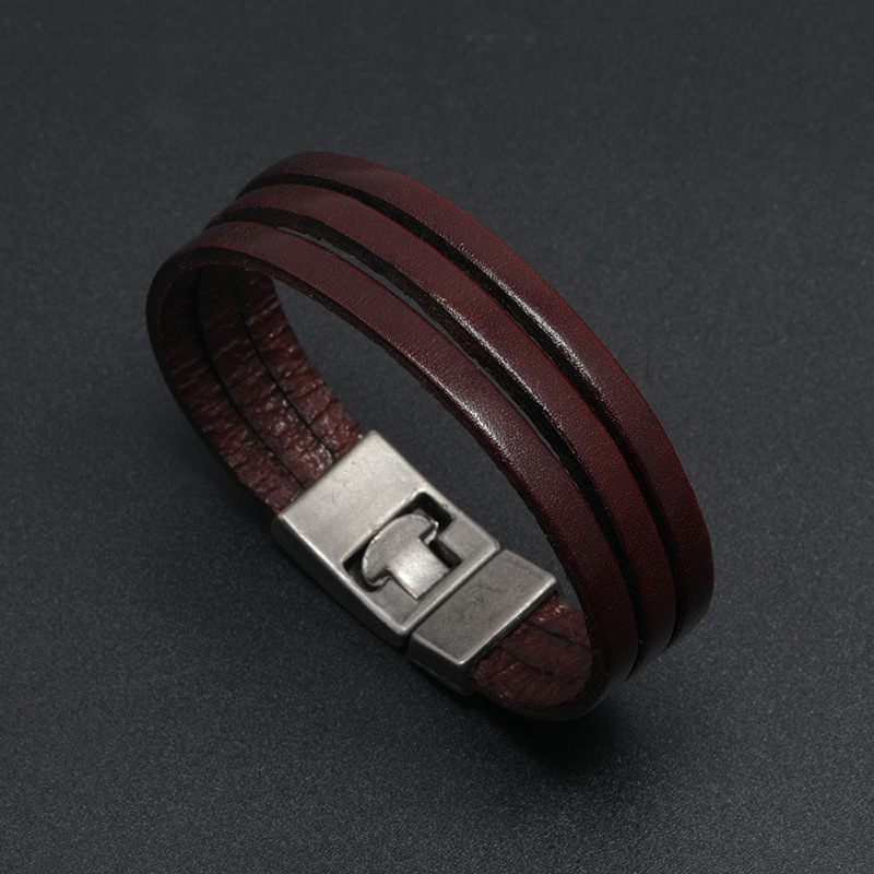 wholesale jewelry retro solid color belt buckle type bracelet nihaojewelry