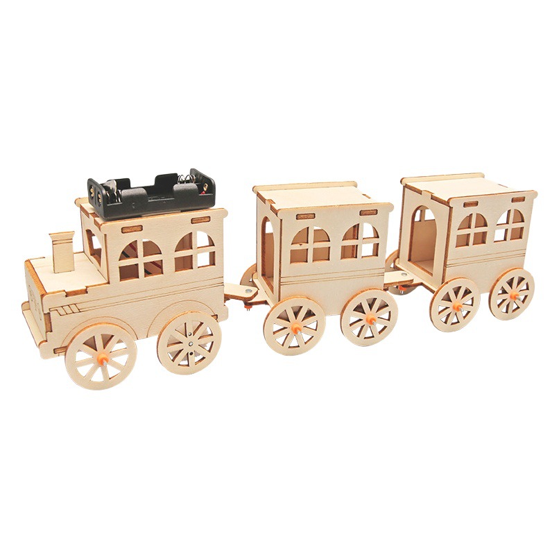 Tren de pasajeros Tecnología pequeña producción experimento de Ciencia para Niños juguetes de enseñanza estudiantes jóvenes paquete de material de bricolaje hecho a mano