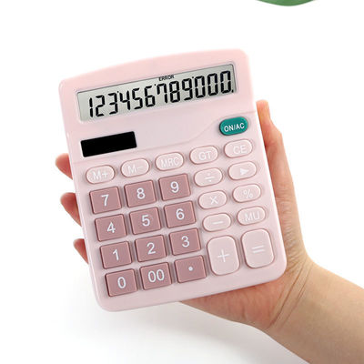 household Calculator student Dedicated ordinary to work in an office colour 12 source display Calculator solar energy