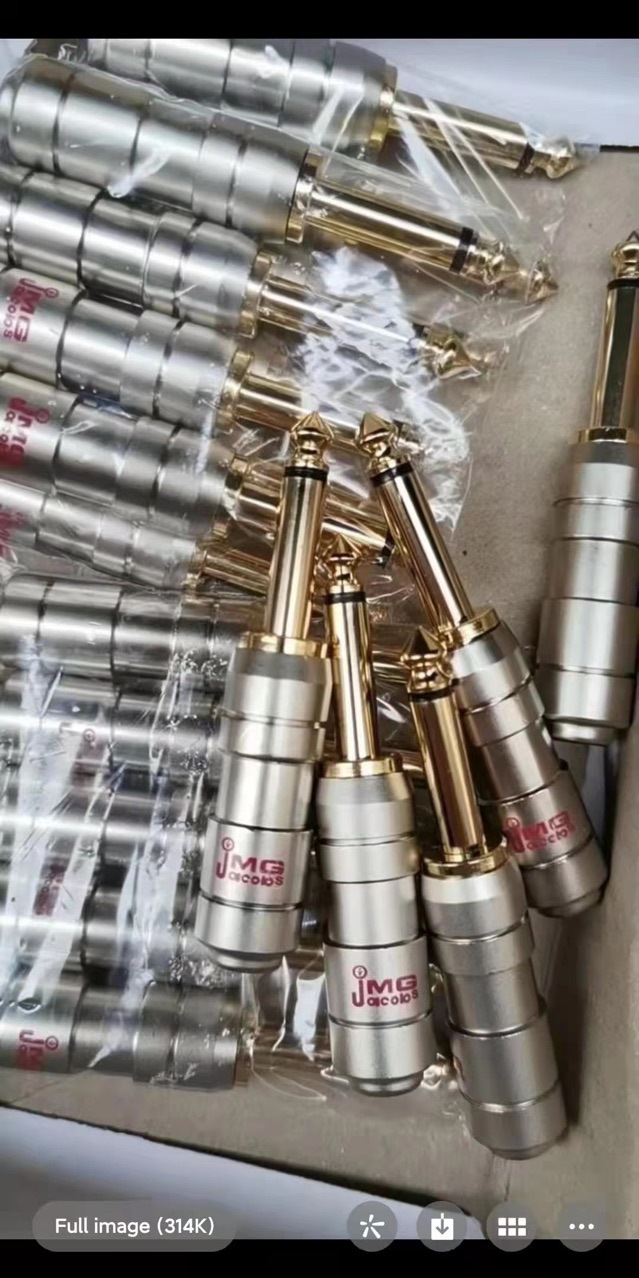 高端6.3mm插头 调音台麦克风音响喇叭线接头 6.5二芯单声话筒插头