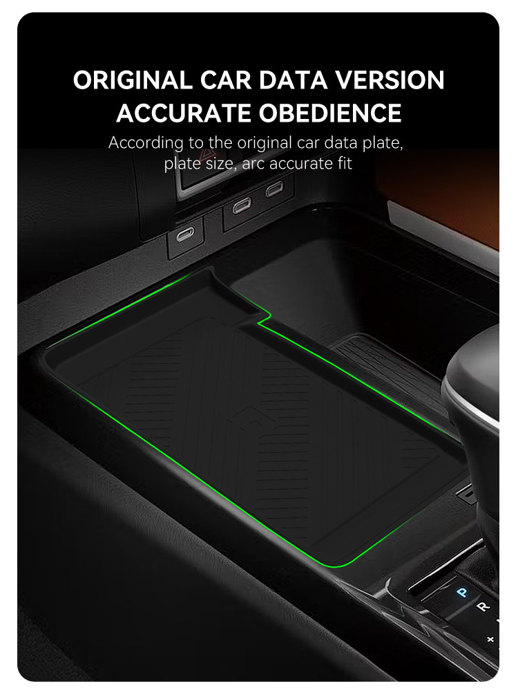 Suitable for 25 Camry Xv80 Wireless Charging Silicone Anti-Slip Mat Car Protection Car Supplies Modification