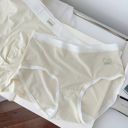 Ice girlfriend 518 summer thin threaded ice silk women's underwear mid-waist bag hip skin-friendly briefs