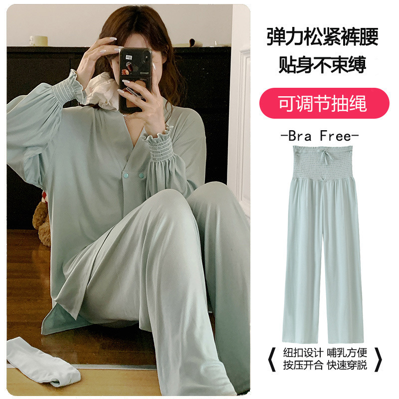 Xiyue 2026 Spring/Summer Modal Solid Color Nursing Maternity Wear for Postpartum and Pregnancy, Loose and Comfortable Nursing Clothes