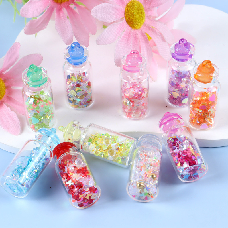 Luminous Glass Star Drift Bottle Handmade DIY Keychain Bag Pendant Micro Landscape Decoration Accessories Luminous Glass Star Drift Bottle Handmade DIY Keychain Bag Pendant Micro Landscape Decoration Accessories