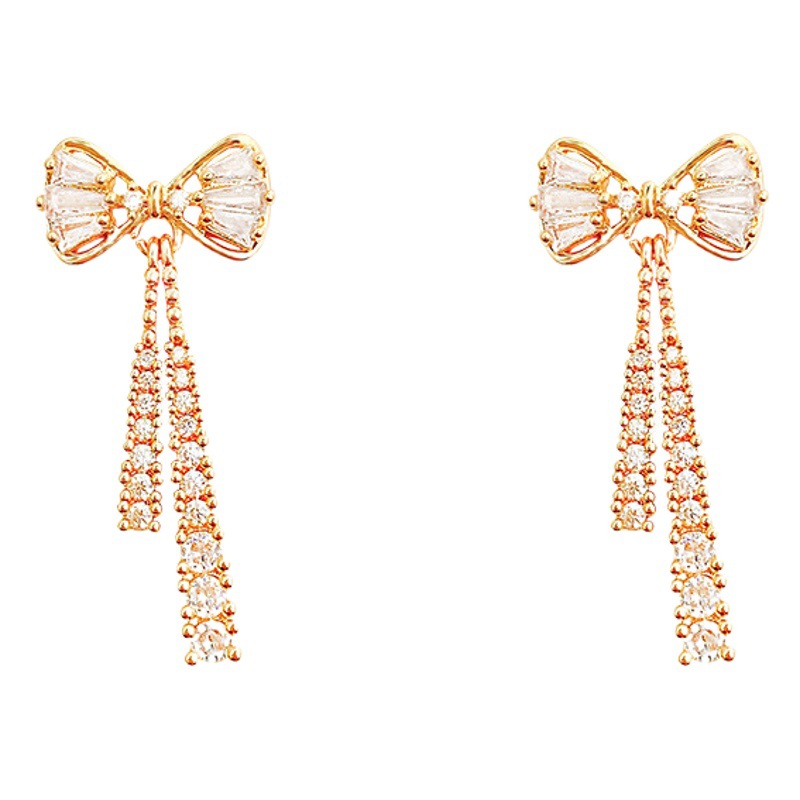 Bow Earrings Fashionable Earrings Korean New Trendy Design Earrings for Women