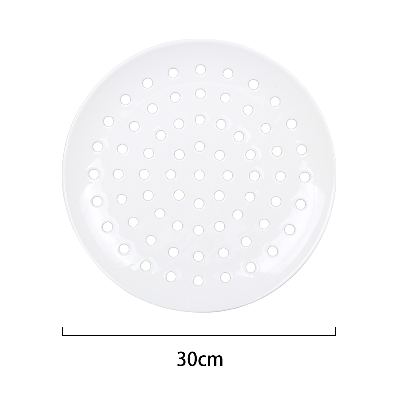 セラミック多孔質蒸しトレイ、二層排水トレイ、丸型家庭用餃子蒸しグリッド、防水蒸しパン、蒸し魚、クリエイティブオーバーフロー|undefined