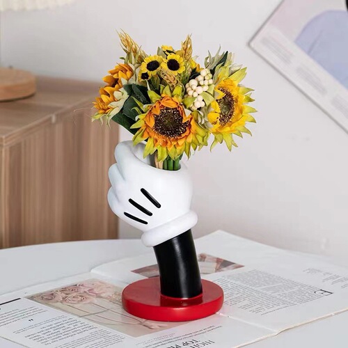 Mickey Glove Vase Ornament Home Creative Design Style Fashion Trend Birthday Gift Cute Cartoon Anime