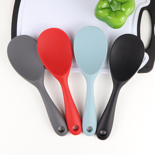 Silicone Rice Spoon All-in-One Household Rice Shovel does not hurt the inner container of rice and does not stick rice soup food-grade silicone kitchenware