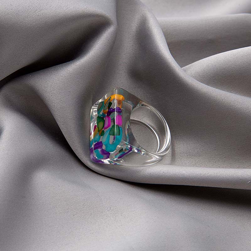 7g Weight 0.03µm-0.05µm Gold Plating Thickness Rhinestones Inlay Material Rings Classification 1 Piece Quantity Holiday, Daily Occasion Acrylic, Resin Material Geometric Pattern Women's Gender Simple Style Style Inlay Craft Simple Style Geometric Arylic Resin Inlay Rhinestones Women's Rings 19