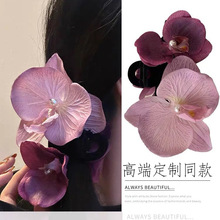 甜美可爱蝴蝶花朵发夹珍珠发抓小众鸭嘴夹仙女气质个性头饰发饰女