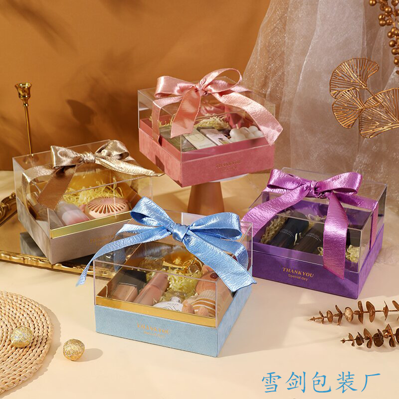 亚克力伴手礼盒子ins结婚礼盒满月礼物盒喜糖礼品空盒婚礼必备