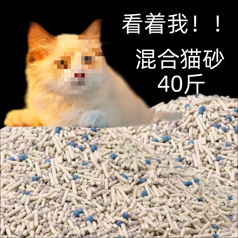 *混合豆腐猫砂50斤活性炭猫砂5斤100斤膨润土除臭猫沙批|undefined