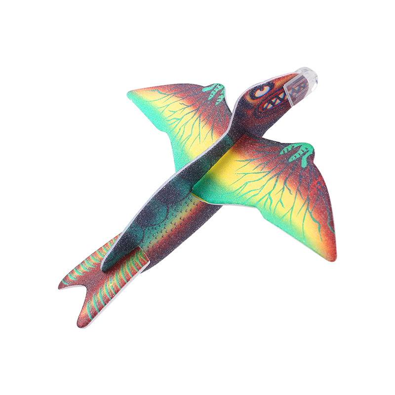 Dibujos animados animales espuma aviones mano tiro dinosaurio unicornio modelo de avión montado kindergarten juguetes hechos a mano transfronteriza