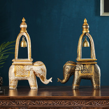 东南亚风格实木大象摆件特色泰国装饰品客厅餐厅泰式餐桌摆设