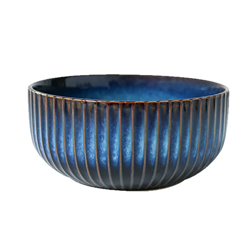 Amazon transfronteriza Platos y platos hogar de estilo japonés horno de porcelana vajilla práctico estilo creativo traje de cerámica en relieve