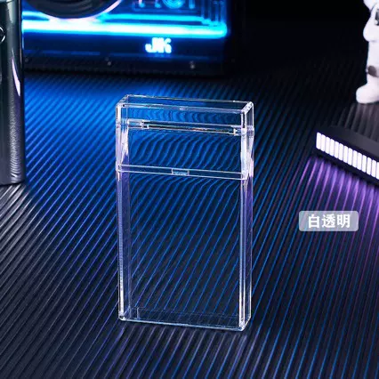 闪灯透明细支烟盒USB充电点烟器20支装一体式打火机细烟盒子抗压