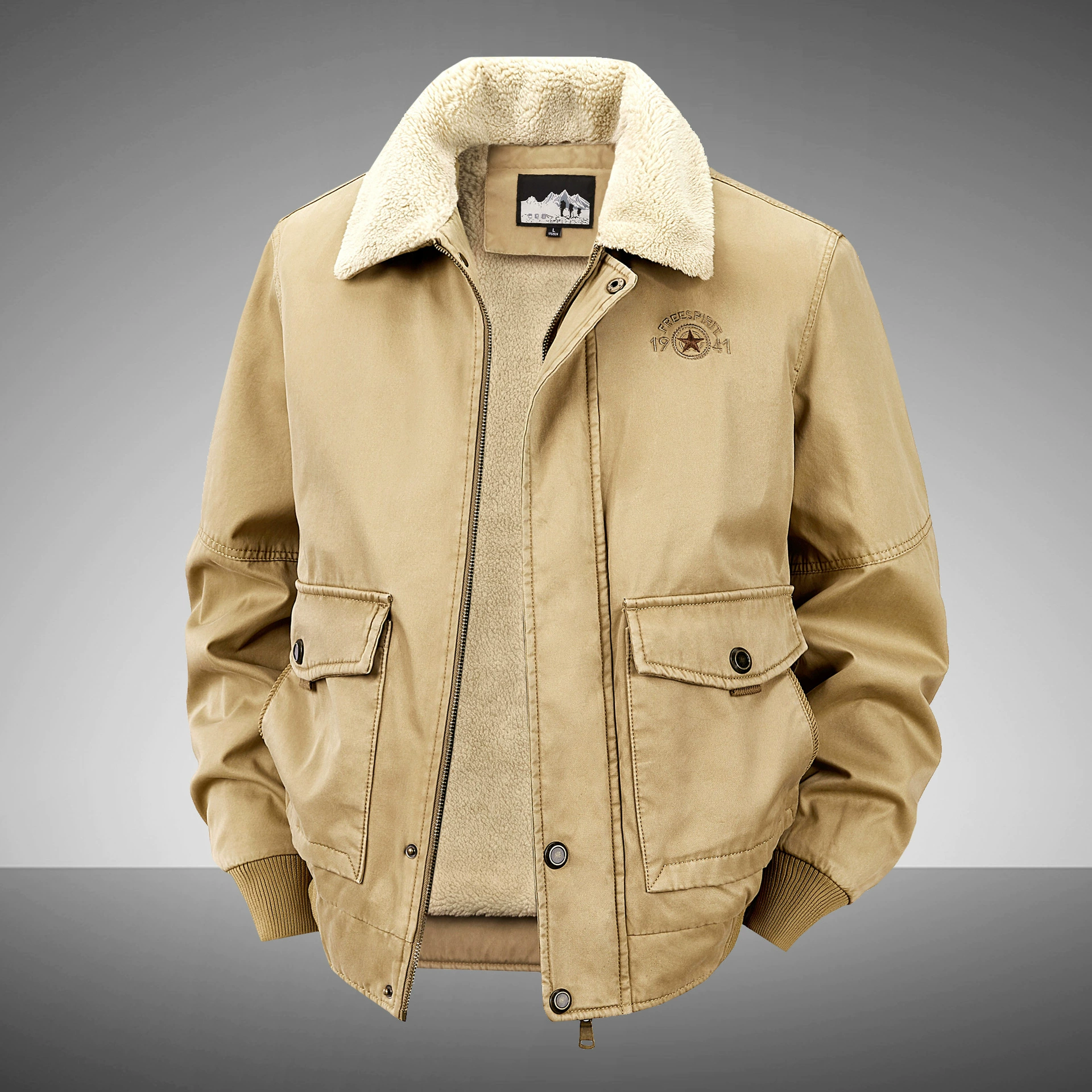 Одежда с хлопковой подкладкой в новом стиле, Мужская Утепленная зимняя теплая куртка с отворотом на флисовой подкладкой, Молодежная повседневная куртка, куртка с хлопковой подкладкой, модная мужская куртка 2188