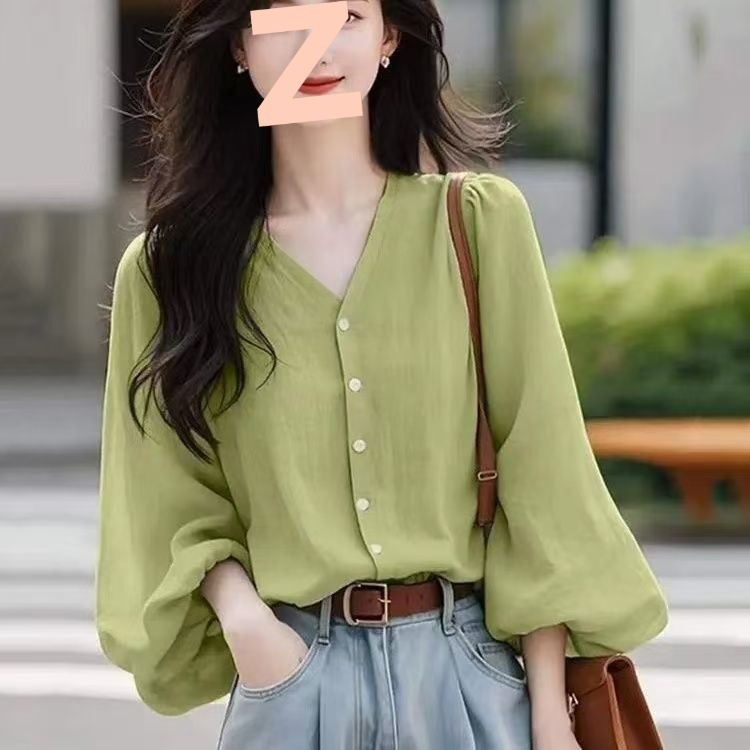 法式气质长袖衬衫女2025新款独特设计感时尚气质宽松百搭夏季女装|undefined
